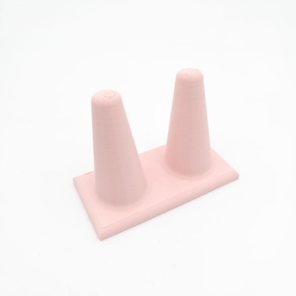 PEMBE İKİLİ YÜZÜK STANDI