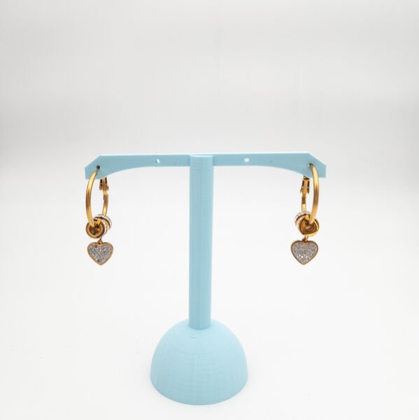 AÇIK MAVİ İKİLİ KÜPE STANDI