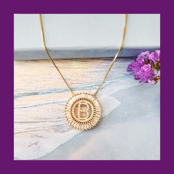 GOLD B HARF KOLYE