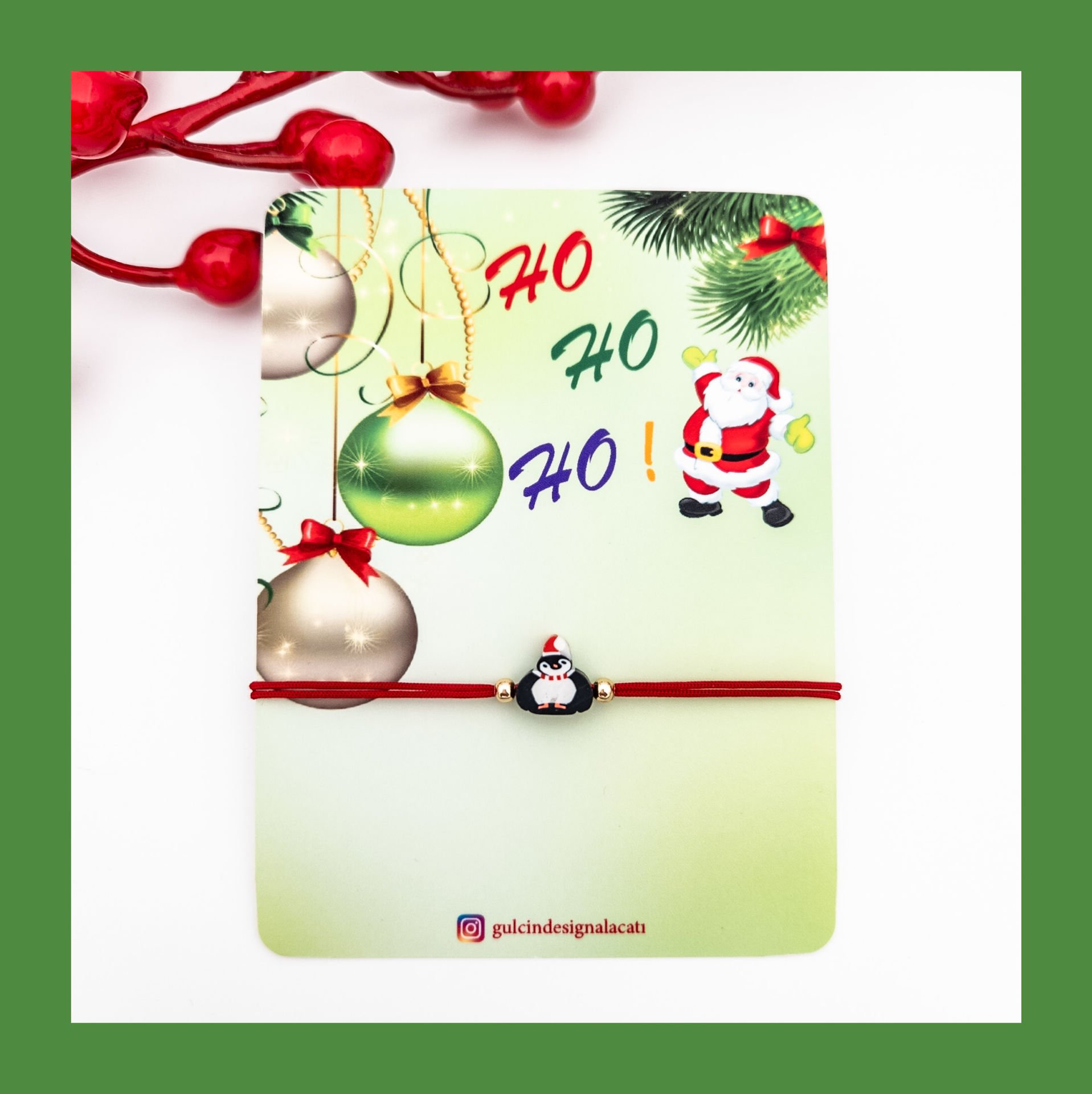 FİMO PENGUEN BİLEKLİK