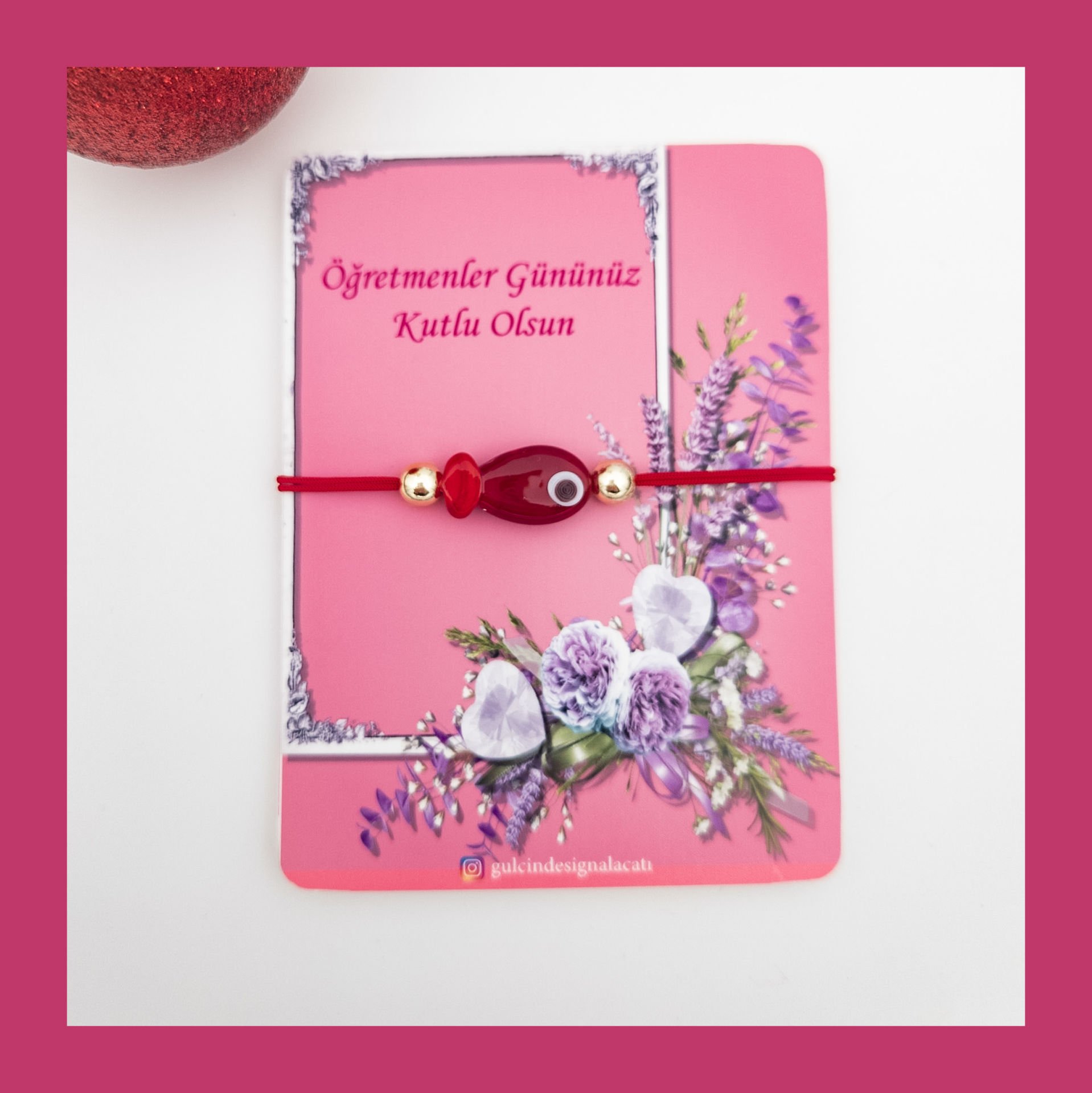 CAM BONCUK BİLEKLİK