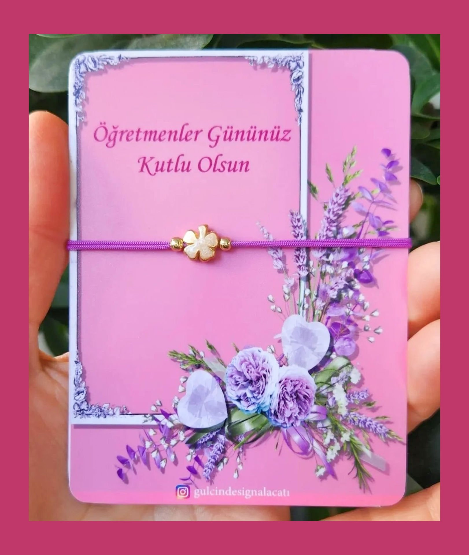 MİNELİ YONCA BİLEKLİK