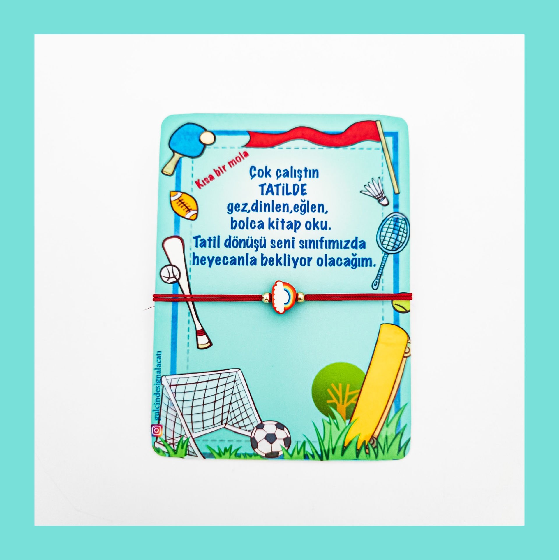 FİMO GÖKKUŞAĞI BİLEKLİK-KIRMIZI