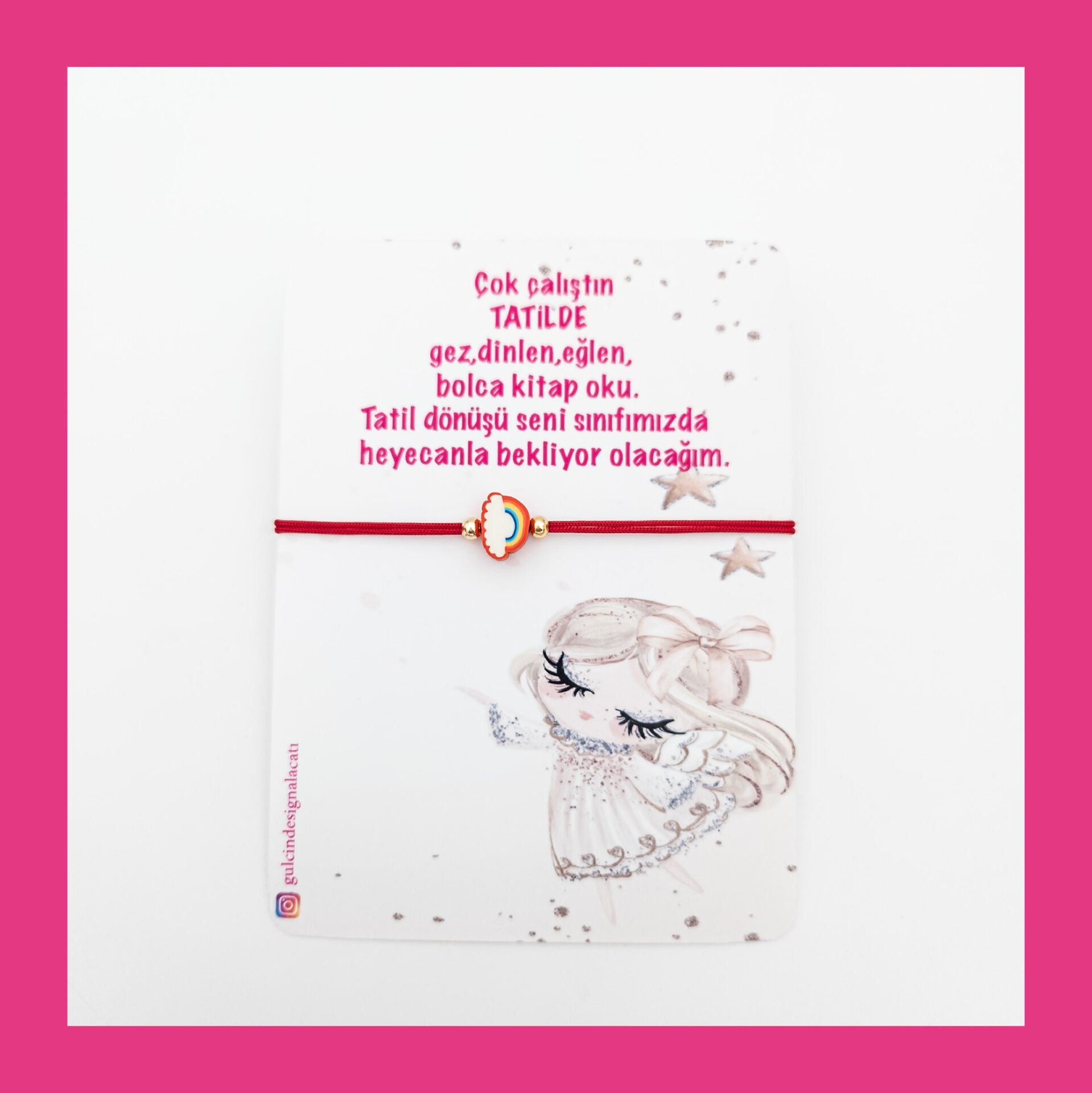 FİMO GÖKKUŞAĞI BİLEKLİK-KIRMIZI