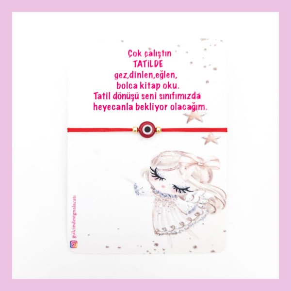 KIRMIZI NAZAR BONCUK BİLEKLİK