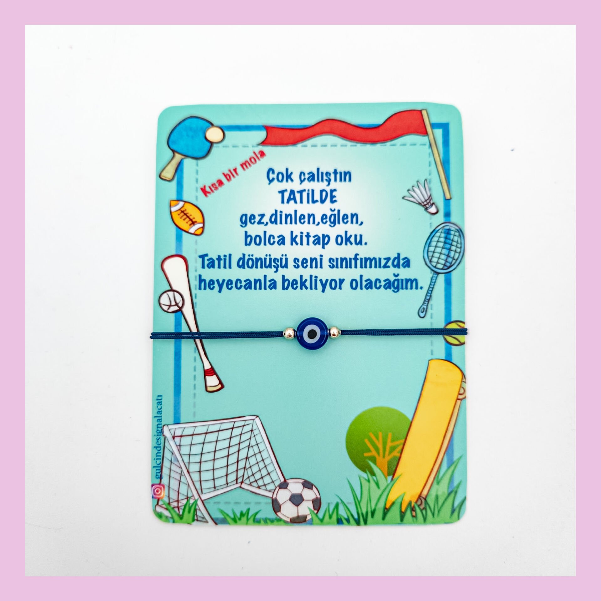 NAZAR BONCUK BİLEKLİK(LACİVERT)