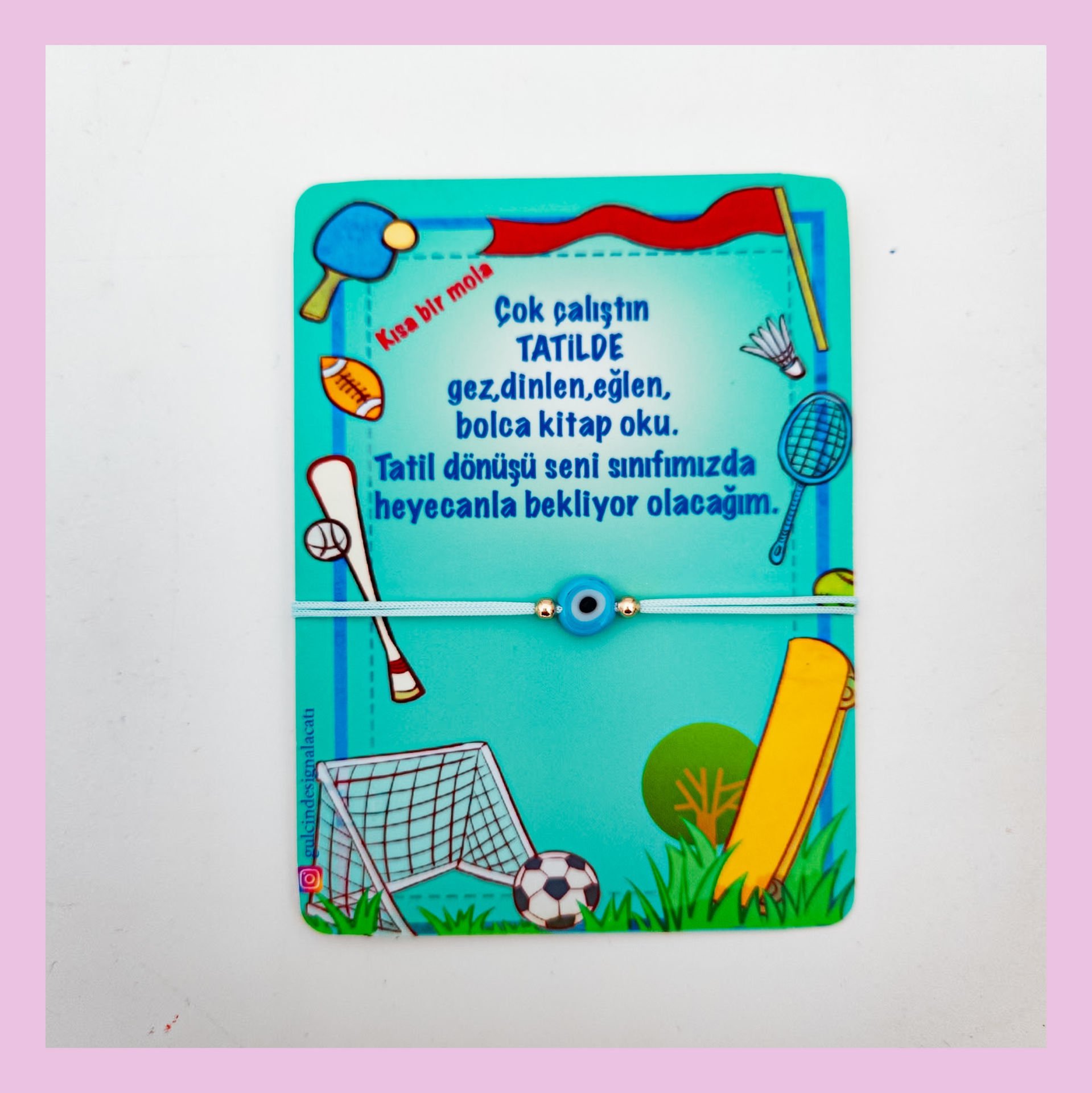 CAM BONCUK BİLEKLİK