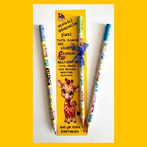 KİTAP AYRACI VE KALEM SETİ