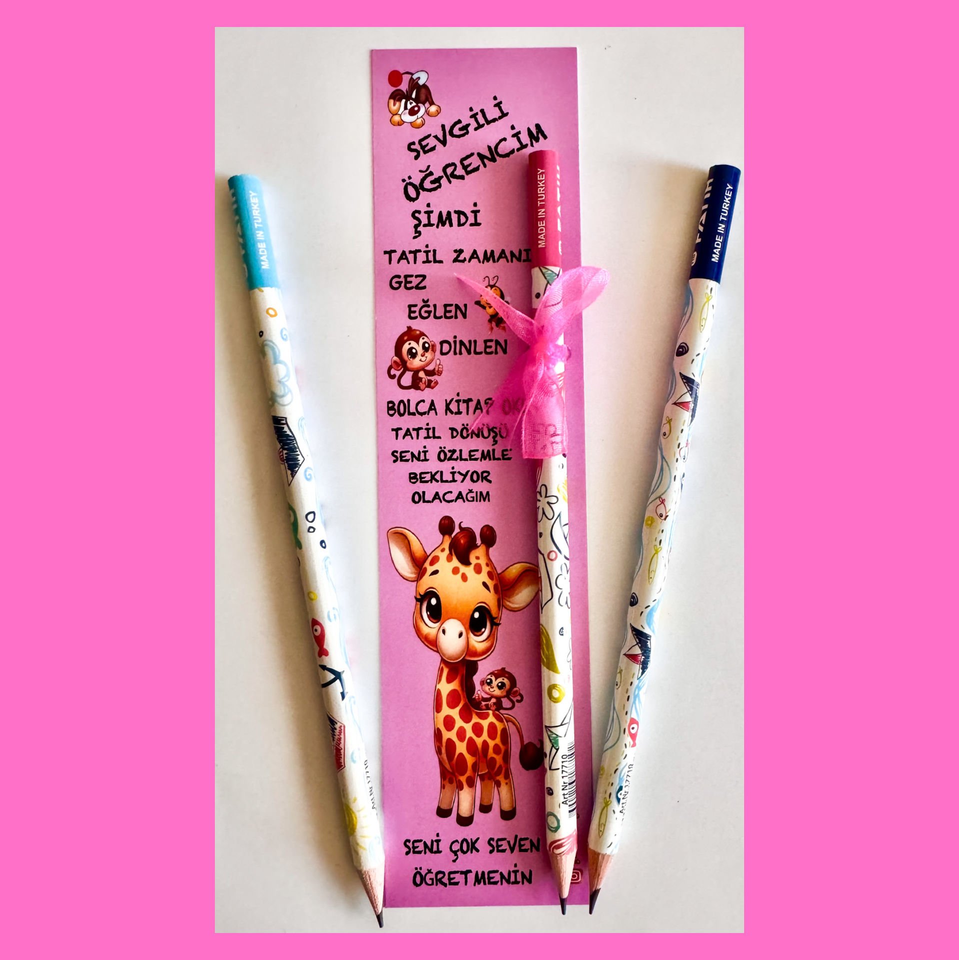 KİTAP AYRACI VE KALEM SETİ