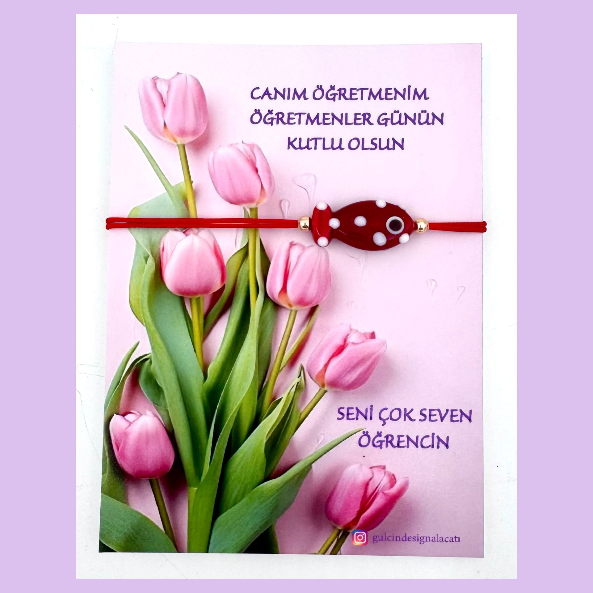 CAM BONCUK BİLEKLİK