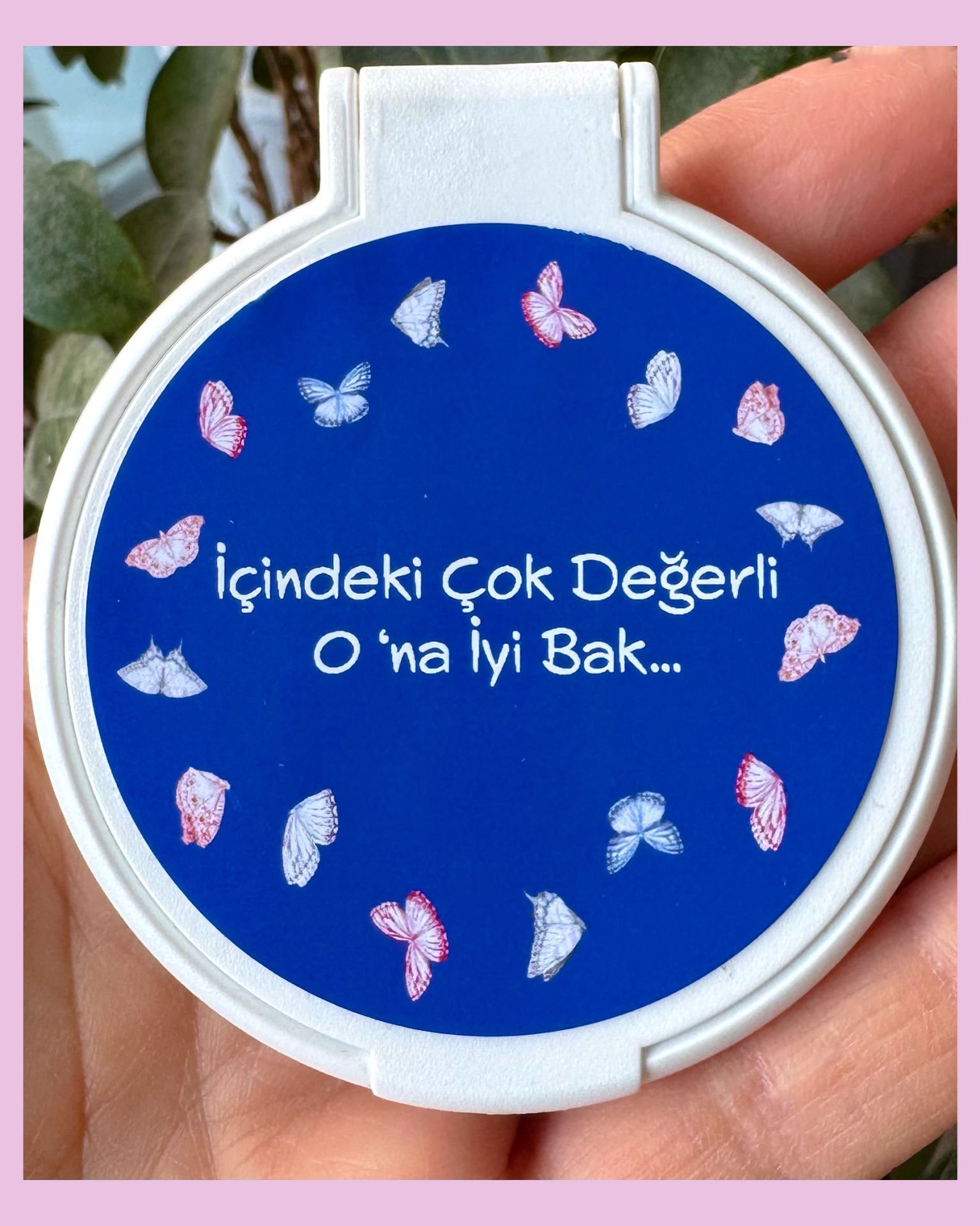 10 ADET ETİKETLİ PLASTİK AYNA