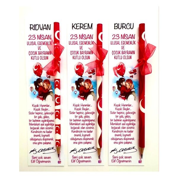 23 NİSAN KİTAP AYRACI VE KALEM SETİ