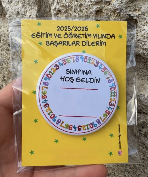 SINIFINA HOŞ GELDİN  ROZETi