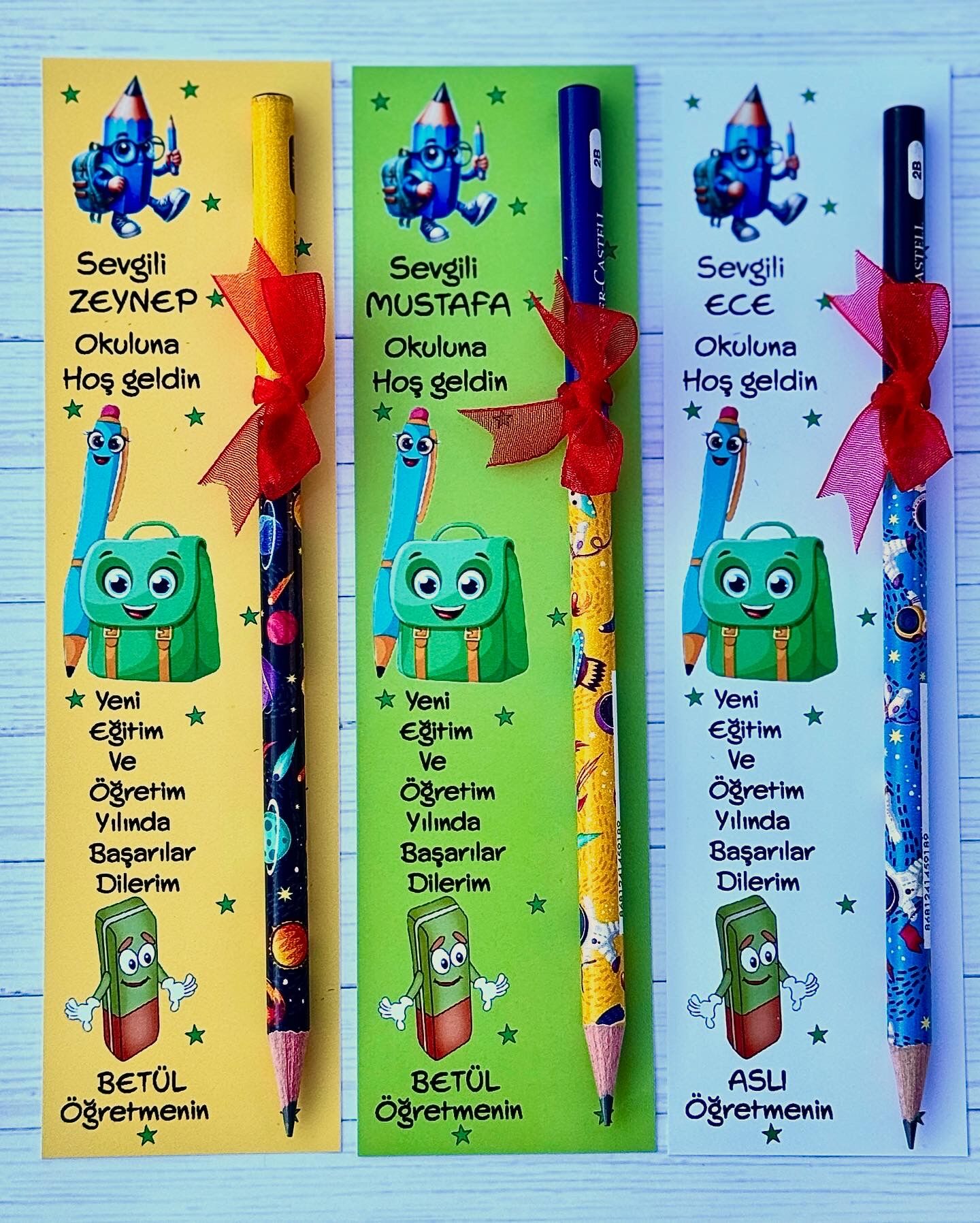 OKULA MERHABA- KİTAP AYRACI VE KALEM SET