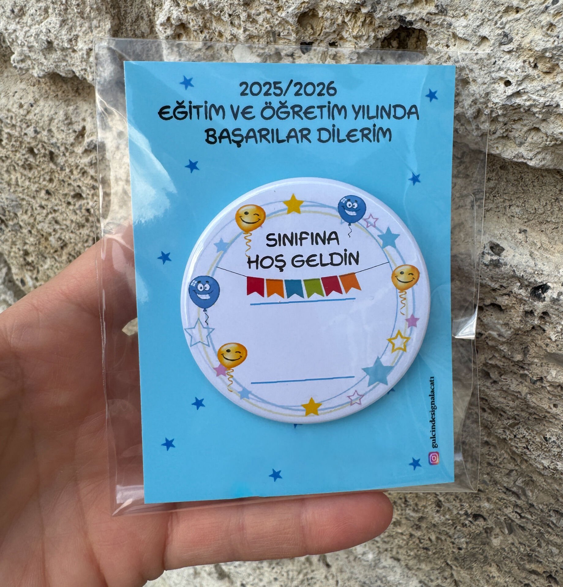 SINIFINA HOŞ GELDİN ROZETİ