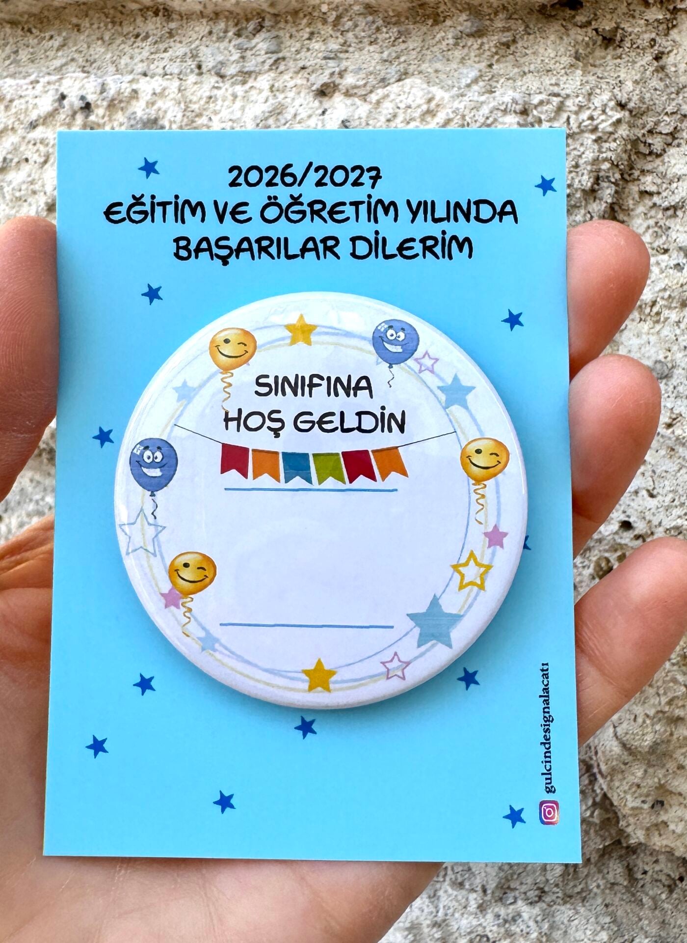 SINIFINA HOŞ GELDİN ROZETİ