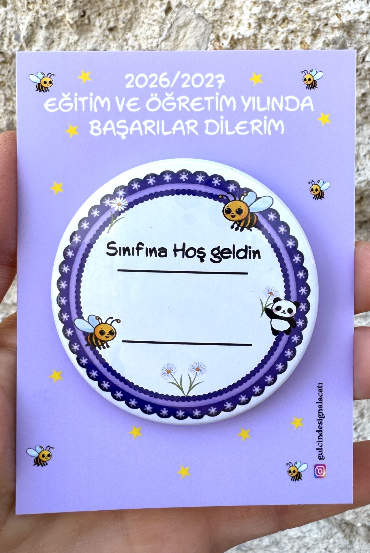 SINIFINA HOŞ GELDİN ROZETİ