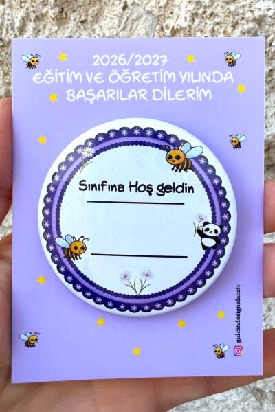 SINIFINA HOŞ GELDİN ROZETİ