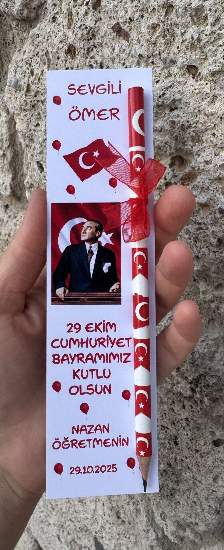 29EKİM CUMHURİYET BAYRAMI KİTAP AYRACI VE KALEM SETİ