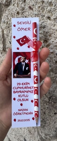 29EKİM CUMHURİYET BAYRAMI KİTAP AYRACI VE KALEM SETİ