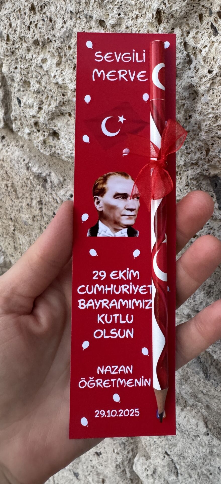 29EKİM CUMHURİYET BAYRAMI KİTAP AYRACI VE KALEM SETİ