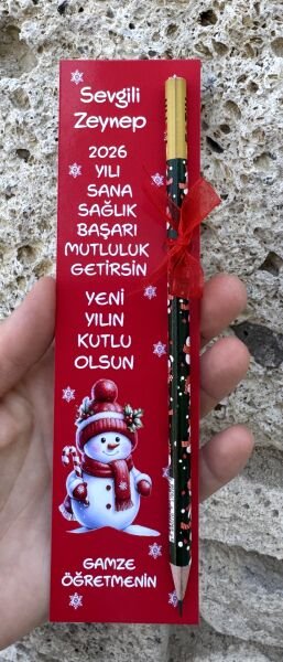 YENİYIL KİTAP AYRACI VE KALEM SETİ