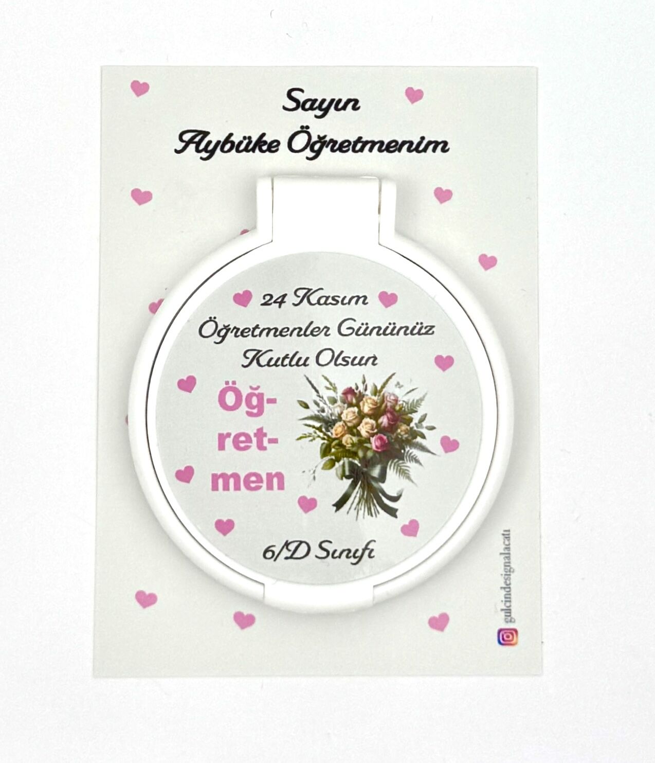 ÖĞRETMENLER GÜNÜ ETİKETLİ  PLEXİ AYNA
