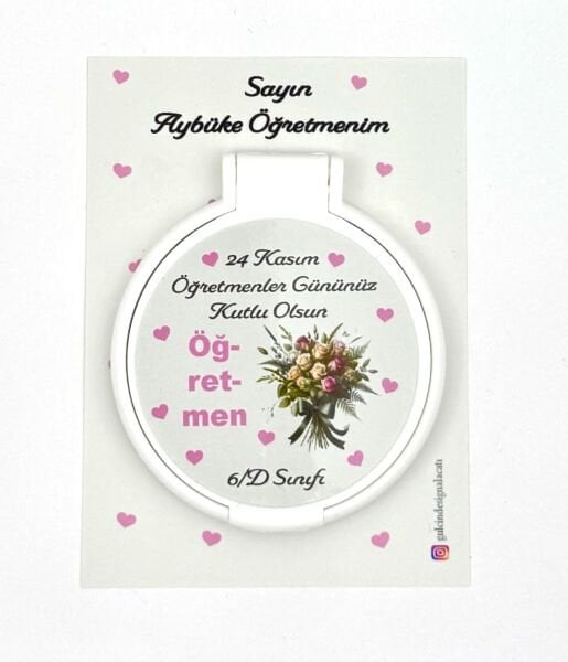 ÖĞRETMENLER GÜNÜ ETİKETLİ  PLEXİ AYNA