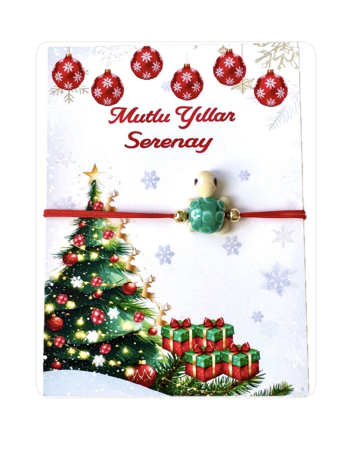 MURANO CAM BONCUK BİLEKLİK-YEŞİL KAPLUMBAĞA