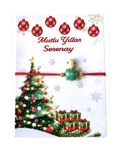 MURANO CAM BONCUK BİLEKLİK-YEŞİL KAPLUMBAĞA