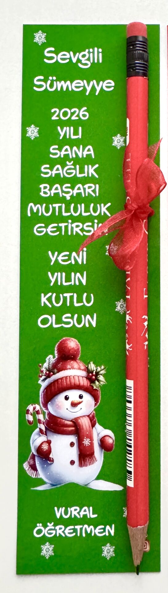 YENİYIL KİTAP AYRACI VE KALEM