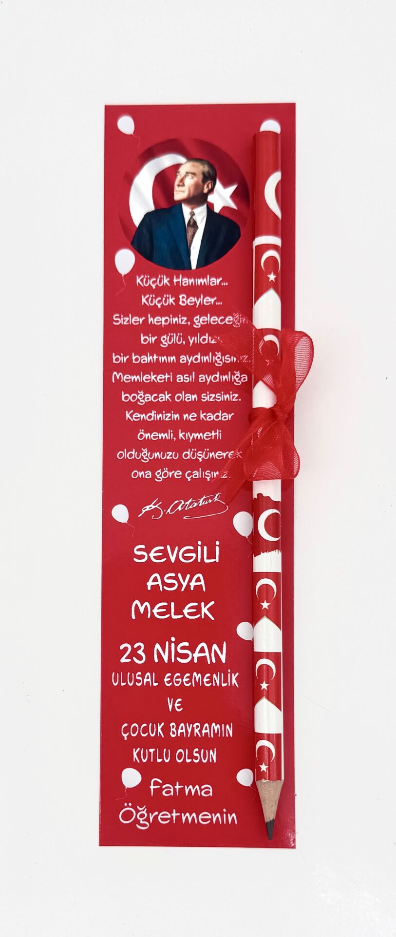 23 NİSAN KİTAP AYRACI VE KALEM SETİ
