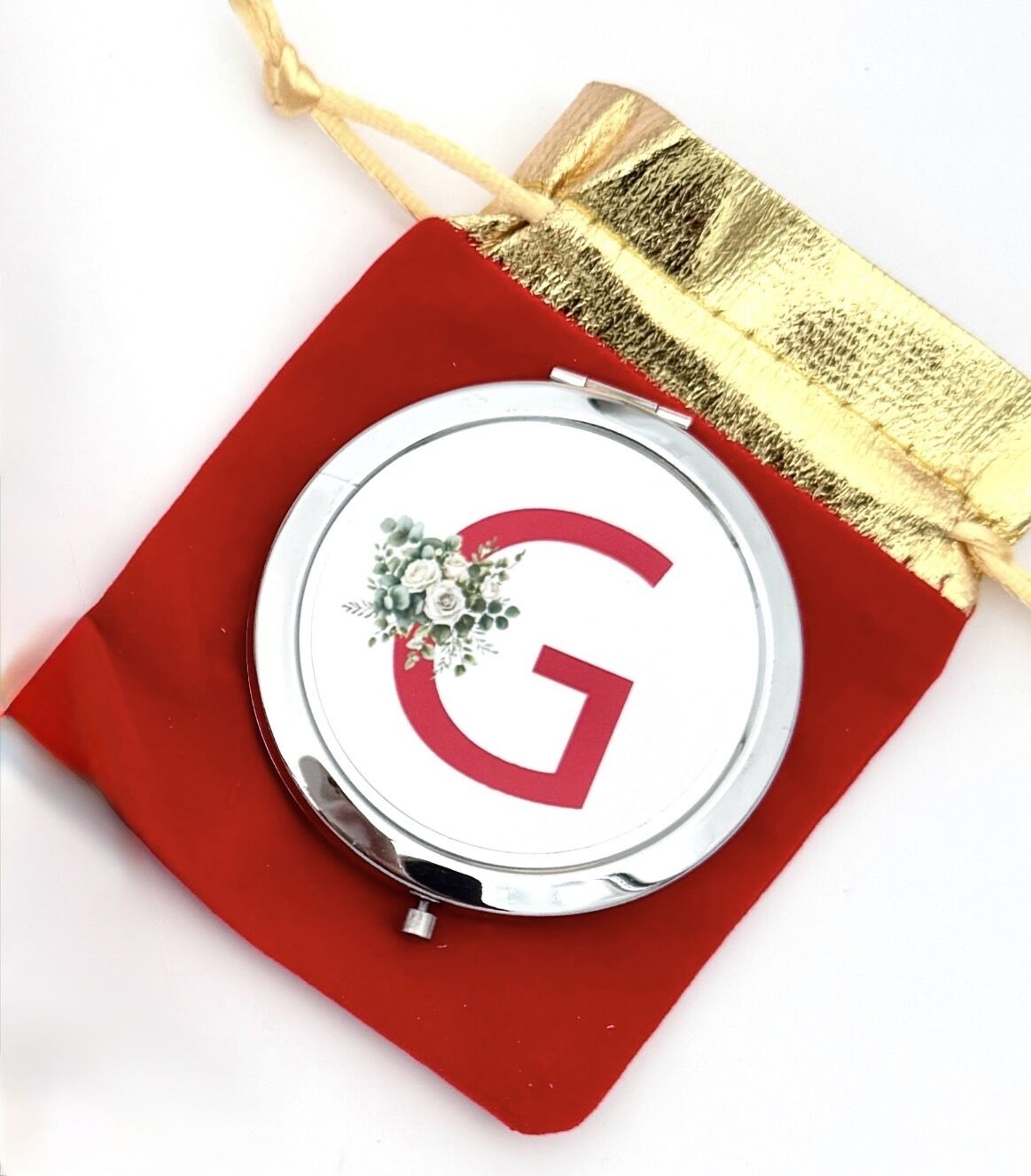 KESELİ GÜMÜŞ RENK METAL AYNA