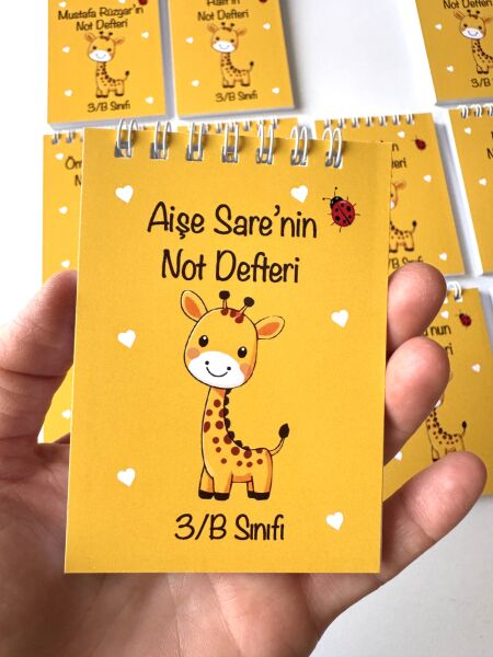 İSME ÖZEL NOT DEFTERİ (TEKLİ ALIM )